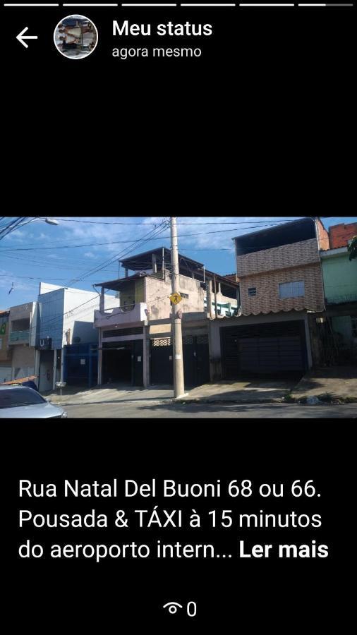 POUSADA família QUARTOS INDIVIDUAIS c banheiro&TÁXI próximo do aeroporto Internacional de Guarulhos SP Exterior foto